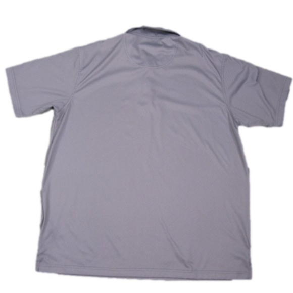 PEBBLE Beach Performance Gray/White Men's Golf Polo Shirt Size XL - Picture 3 of 4